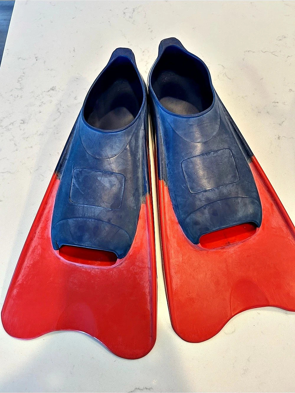Swim Fins Blue & Red US 9-11
